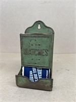 Wall mount match holder