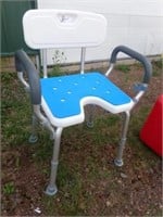 Handicap Shower Seat + Poly Stool