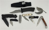 Lot Of Folding & Fixed Blade Knives