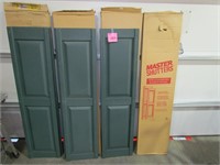 Four Sets of 2 Green Shutters