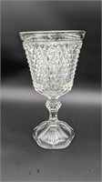 VINTAGE INDIANA GLASS STEMMED VASE