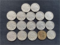 Group of Buffalo Nickels