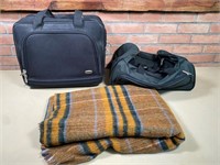 luggage & blanket