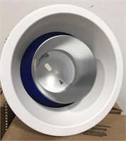 Lithonia 8 inch recessed cam light with blue trim
