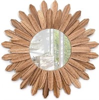 Miratino Large Wall Mirror Decorative 21 inch Rust