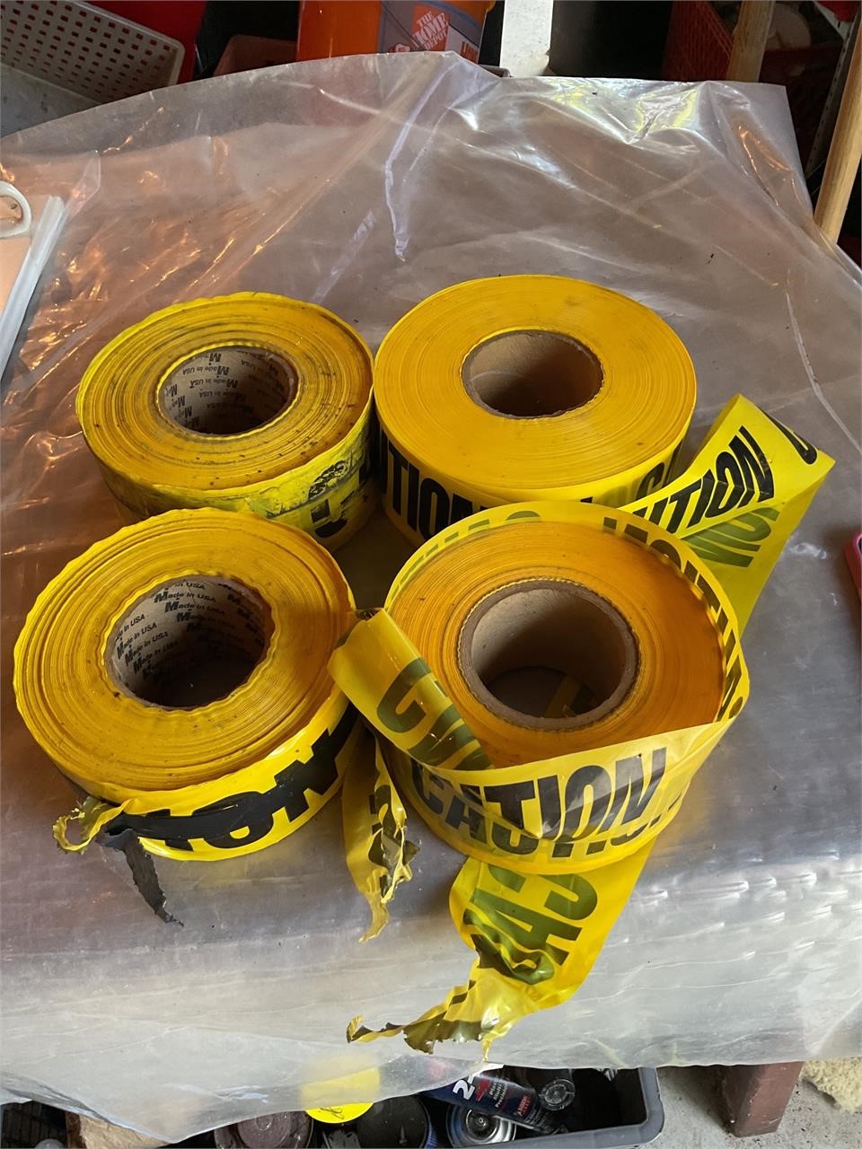 Caution tape rolls