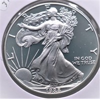 1988 S PROOF SILVER EAGLE