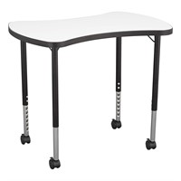 Bowtie Dry-Erase Table (23x35)  Black Edge