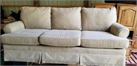 Sleeper Sofa, beige corduoroy, 3 seats