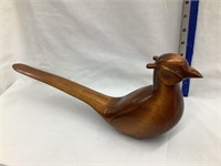 Pheasant Carved by Steve Kerper, Signed, 16”L,