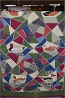 Vintage Duck Theme Quilt 46x60