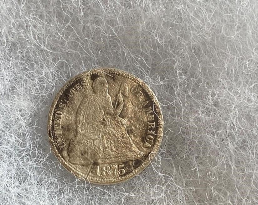 1875 Seated Liberty Dime