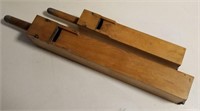Two Antique Pipe Organ Wood Flutes