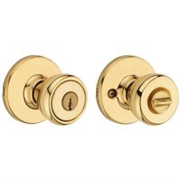 Kwikset Polished Brass Keyed Entry Door Knob $35