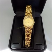 Solitaire Genuine Diamond Wrist Watch
