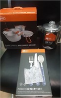GSI Outdoors coffee percolator, cutlery set & more