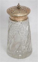 Silver Topped Crystal Sugar Sifter c.1925.