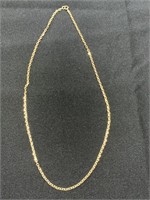 Necklace Marked 14 KT on clasp 21.6g (25" Long)
