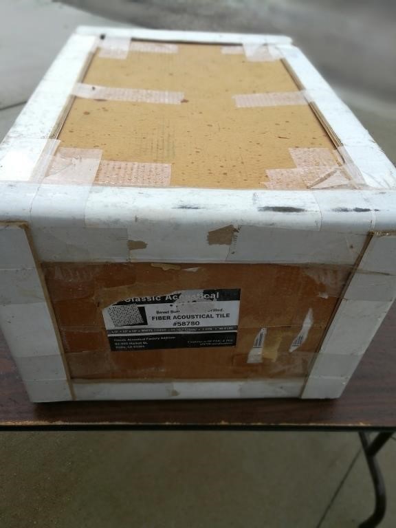 Case of Fiber Acoustical Tiles Sealed Box