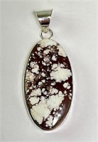 Alpaca White Buffalo Pendant 18 Grams