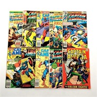 10 15¢-$1.00 Marvel Captain America Comics