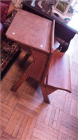 Smaller vintage oak school desk