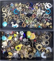 (2) Tray Lots Of Fashion Jewelry Earrings