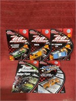 5 new sealed Racing Champions movie cars