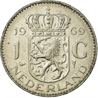 Netherlands 1 gulden, 1969