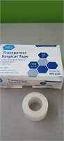 (12) Rolls Transparent Surgical  Tape  1" x 10