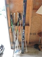 Two sets of Skis and Extra Poles