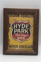 Hyde Park True Lager Beer Advertising Framed