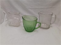 Green Depression Pitcher and others 1 Hazel Atlas