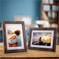 Giftgarden Brown 4x6 Picture Frame Set of 3, NEW