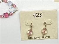 Sterling Silver Braclet and Earrings