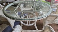 Glass top Table & 4 Chairs