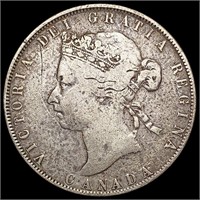 1872 Canada Half Dollar NEARLY UNCIRCULATED