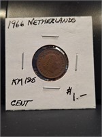 1966 Netherlands coin