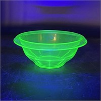 Hazel Atlas Uranium Glass Bowl