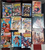 12 Conan Barbarian comic books 1970s era
