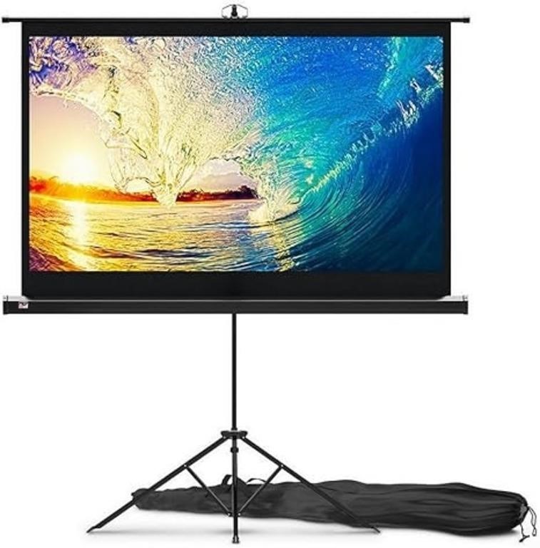 Projector Screen And Stand,60 Inch Portable
