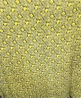 Green & Yellow Flower Comforter 77" x 84"