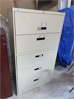 Metal 5 Drawer Lateral File Cabinet