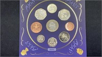 1998 BU United Kingdom (9) Coins Set