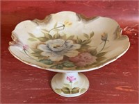 Pedestal Floral bowl - Shefford Kashmir Rose
