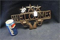 REPOP CAST IRON WELCOME SIGN