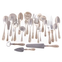 Stieff "Rose" sterling serving pieces (24)