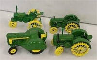 4x- JD 1/16 Tractors