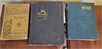 3 LATE 1800, EARLY 1900'S POETRY BOOKS - AS IS