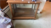 Lighted Curio stand. 2 Shelf 32 in wide x 14 in
